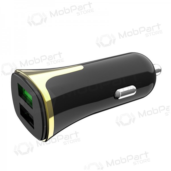 Carregador automobilinis Hoco Z31 Quick Charge 3.0 (3.4A) x 2 USB (preto)