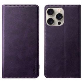 Capa HDD Magnetic Wallet Case Apple iPhone 12/12 Pro roxo