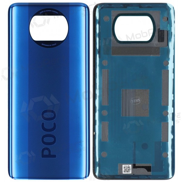 Xiaomi Poco X3 Pro / X3 / X3 NFC tampa traseira da bateria (azul) (original) (service pack) Xiaomi Poco X3 Pro / X3 / X3 NFC tampa traseira da bateria (azul) (original) (service pack)
