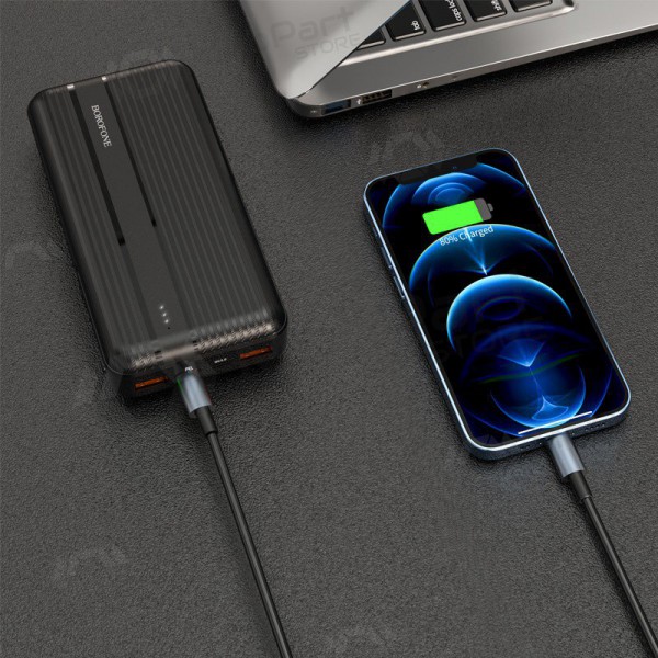 Bateria externa Power Bank Borofone BJ9A Type-C PD+Quick Charge 3.0 (3A) 20000mAh preto Bateria externa Power Bank Borofone BJ9A Type-C PD+Quick Charge 3.0 (3A) 20000mAh preto