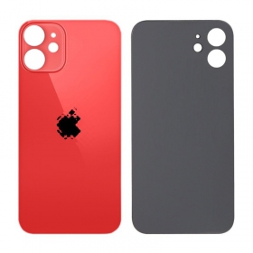 Apple iPhone 12 mini tampa traseira da bateria (vermelho) (bigger hole for camera)