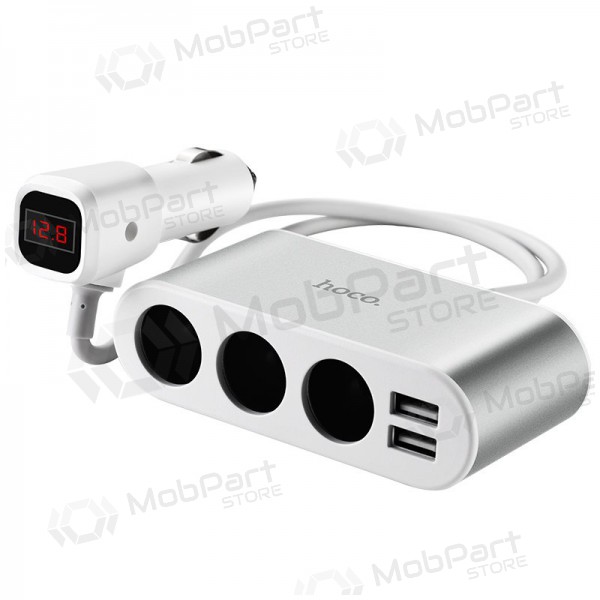 Carregador de carro - šakotuvas Hoco Z13 2xUSB 3xconnector Carregador de carro - šakotuvas Hoco Z13 2xUSB 3xconnector