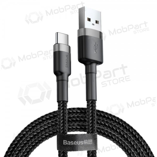 Cabo USB Baseus Cafule Tipo-C 2.0m 2.0A (cinzento-preto) CATKLF-CG1