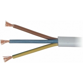 Cabo flexível Lietkabelis OMYp BVV-PLL 3x1 mm² de cobre flexível rolo de 100 m.