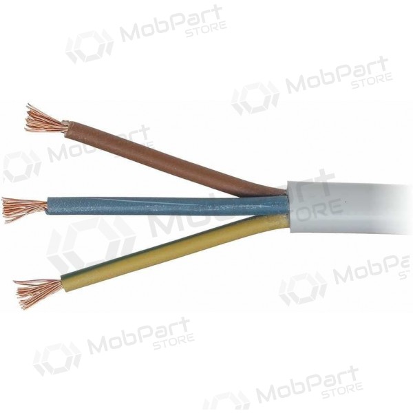 Cabo flexível Lietkabelis OMYp BVV-PLL 3x1 mm² de cobre flexível rolo de 100 m.