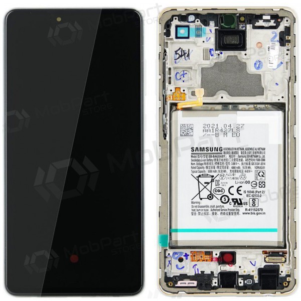 Samsung Galaxy A72 ecrã (branco) (com moldura) (original) Samsung Galaxy A72 ecrã (branco) (com moldura) (original)
