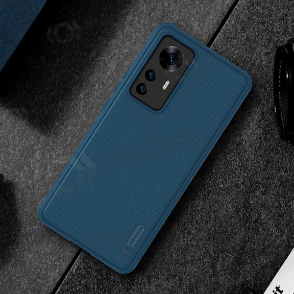 Xiaomi Redmi Note 12 / Note 12 4G capa „Nillkin Frosted Shield“ (azul) Xiaomi Redmi Note 12 / Note 12 4G capa „Nillkin Frosted Shield“ (azul)