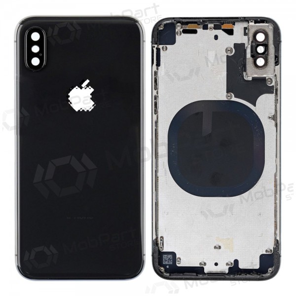 Apple iPhone X tampa traseira da bateria (Space Gray) (usado grade C, original) Apple iPhone X tampa traseira da bateria (Space Gray) (usado grade C, original)