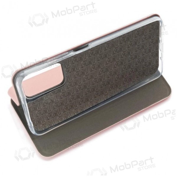 Samsung Galaxy A57 capa - Book Elegance (ouro rosa)