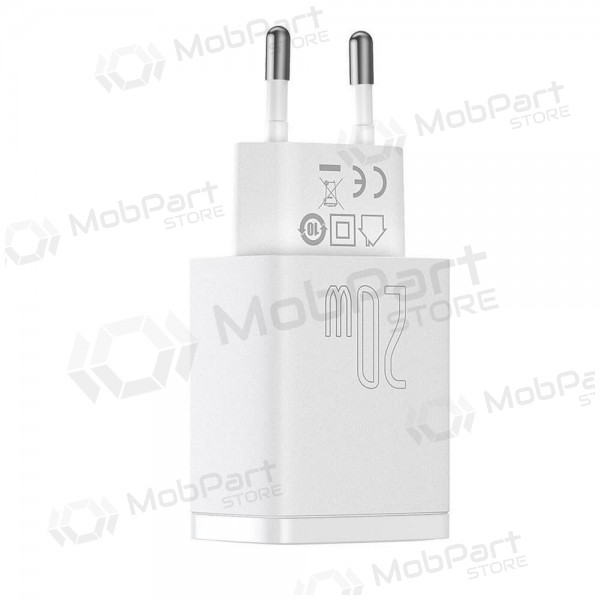 Carregador Baseus USB + Type-C 20W CCXJ-B02 (branco)