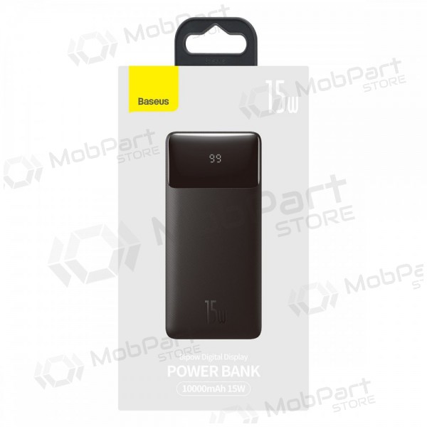 Bateria externa Power Bank Baseus Bipow Type-C PD+2xQuick Charge 3.0 15W 10000mAh preto PPBD050001 Bateria externa Power Bank Baseus Bipow Type-C PD+2xQuick Charge 3.0 15W 10000mAh preto PPBD050001