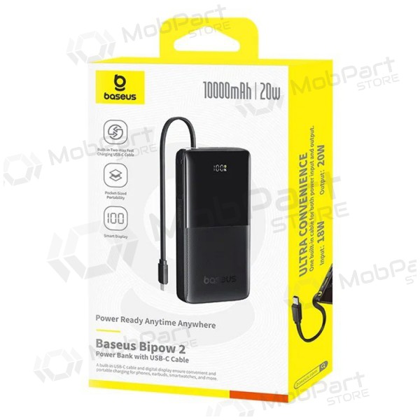 Bateria externa Power Bank Baseus Bipow 2 20W 10000mAh preto P10077101113-00