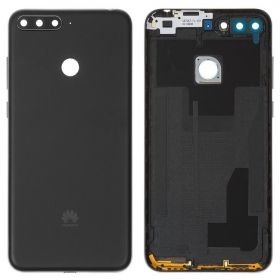Huawei Y6 Prime 2018 tampa traseira da bateria (preto) (usado grade C, original)