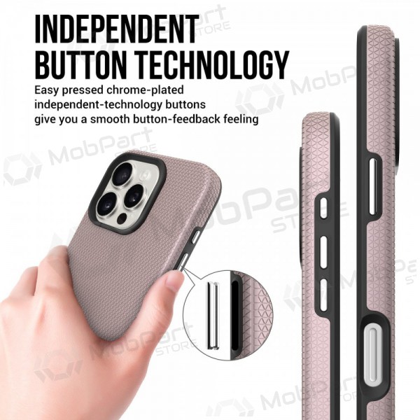Capa Perfectionists Triangle Mag Case Apple iPhone 15 Pro Max rožinio aukso