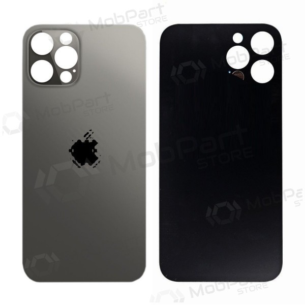 Apple iPhone 12 Pro tampa traseira da bateria (preto) (bigger hole for camera)
