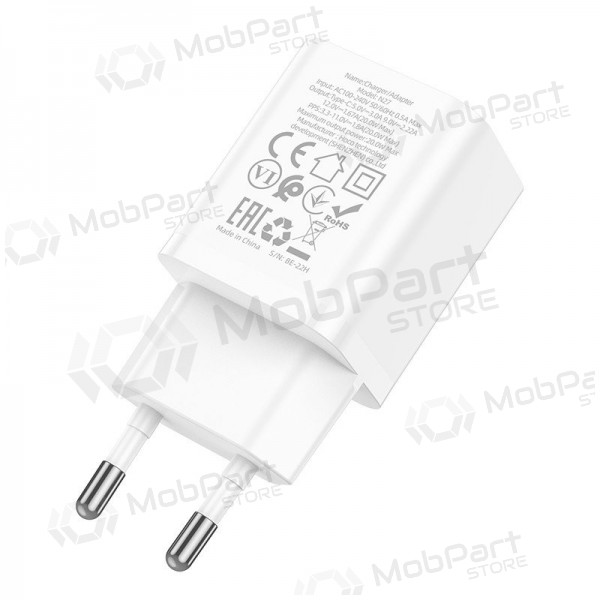 Carregador buitinis Hoco N27 Innovative PD20W branco