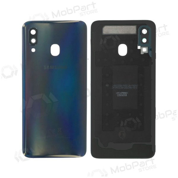 Samsung A405 Galaxy A40 2019 tampa traseira da bateria (preto) (usado grade B, original)