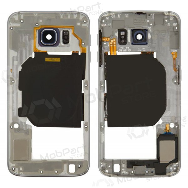 Samsung G920F Galaxy S6 moldura interna (preto) (usado Grade B, original) Samsung G920F Galaxy S6 moldura interna (preto) (usado Grade B, original)