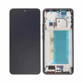 Ekranas Xiaomi 13T 5G/13T Pro 5G su lietimui jautriu stikliuku e rėmeliu Black OLED