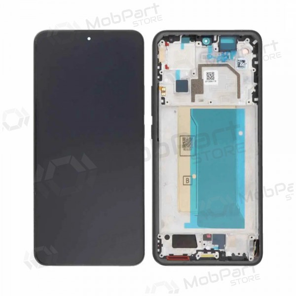 Ekranas Xiaomi 13T 5G/13T Pro 5G su lietimui jautriu stikliuku e rėmeliu Black OLED
