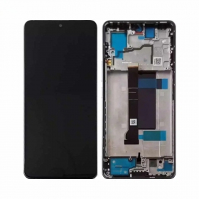 Ekranas Xiaomi Redmi Note 13 Pro+ 5G su lietimui jautriu stikliuku e rėmeliu Midnight Black original (service pack)