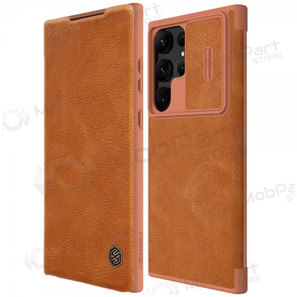 Samsung Galaxy S23 FE capa „Nillkin Leather“ (marrom)