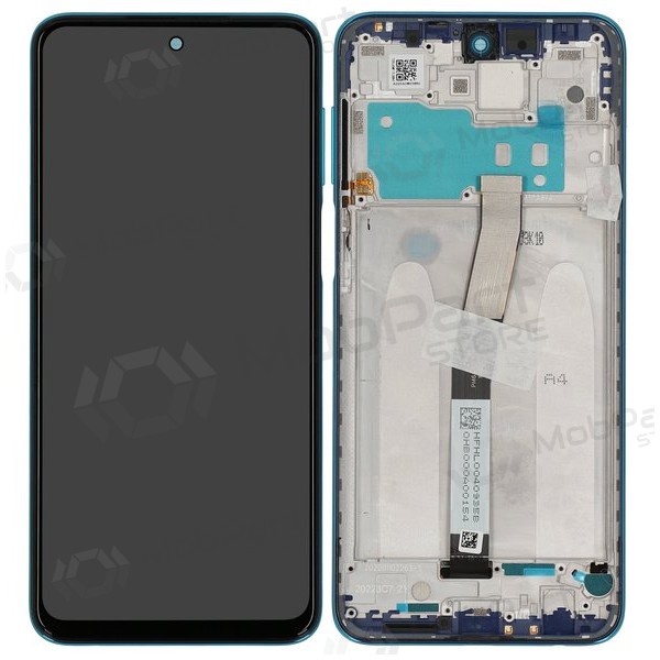 Xiaomi Redmi Note 9 Pro / Note 9S ecrã (azul) (com moldura) (Premium) Xiaomi Redmi Note 9 Pro / Note 9S ecrã (azul) (com moldura) (Premium)