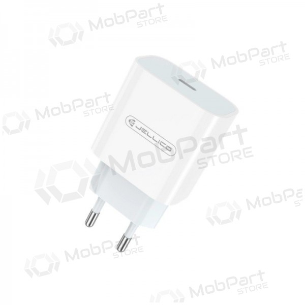 Carregador Jellico AK180 20W USB-C + USB-C to Lightning cable 1.0m branco