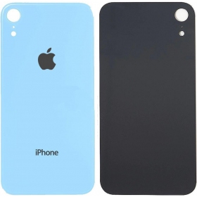 Apple iPhone XR tampa traseira da bateria (azul) (bigger hole for camera)