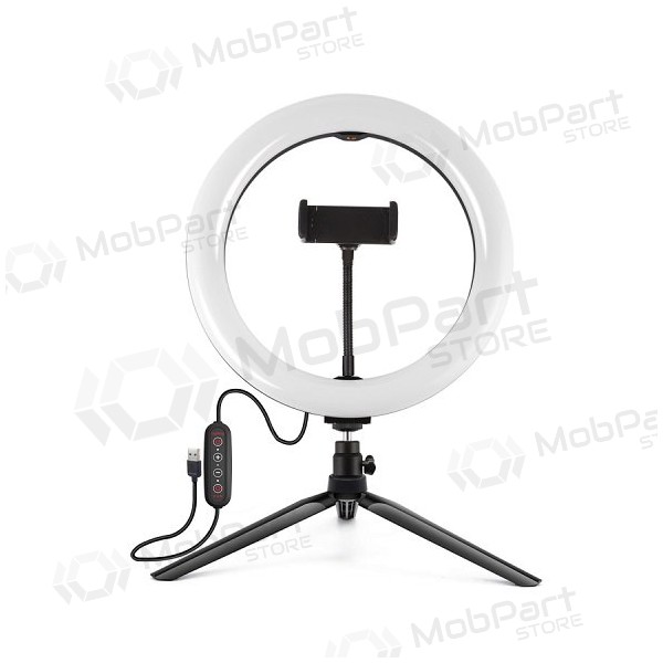 LED žiedine lâmpada 26cm, su trikoju stovu 8.3cm, USB LED žiedine lâmpada 26cm, su trikoju stovu 8.3cm, USB