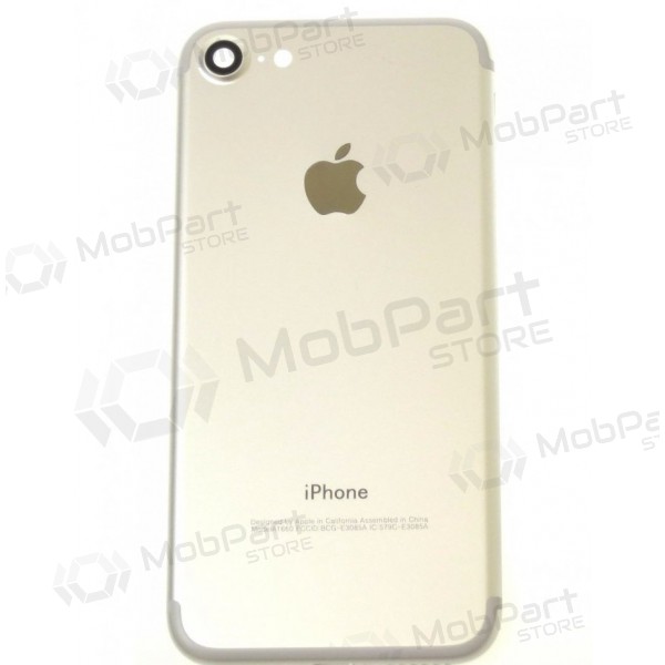 Apple iPhone 7 tampa traseira da bateria (prata) (usado grade C, original) Apple iPhone 7 tampa traseira da bateria (prata) (usado grade C, original)