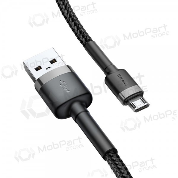 USB cabo Baseus Cafule Type-C 1.0m 3.0A (cinza-preto) CATKLF-BG1