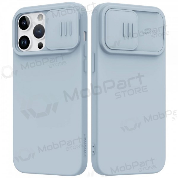 Apple iPhone 15 Pro capa „Nillkin Silicone“ (cinza)