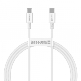 Cabo Baseus Superior Type-C - Type-C 100W 1.0m (branco) CATYS-B02