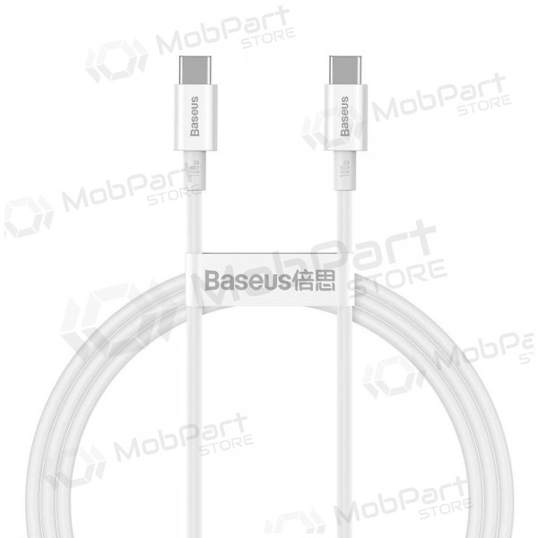 Cabo Baseus Superior Type-C - Type-C 100W 1.0m (branco) CATYS-B02