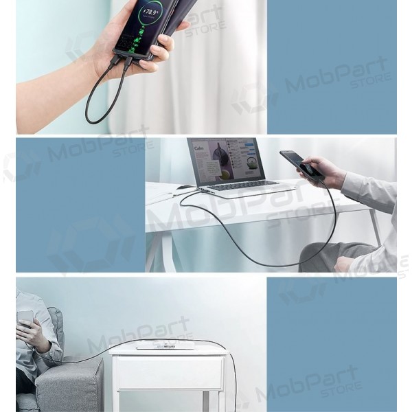 USB cabo Ugreen US287 USB to USB-C 3A 1.5m preto