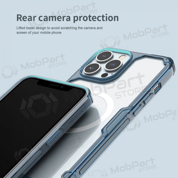 Apple iPhone 14 Plus capa „Nillkin Nature Magnetic“ (azul)