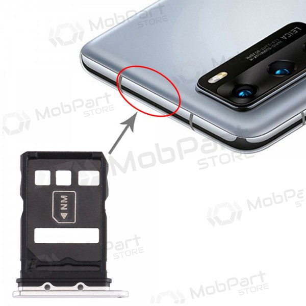 Huawei P40 SIM titular do cartão prata (Silver Frost)