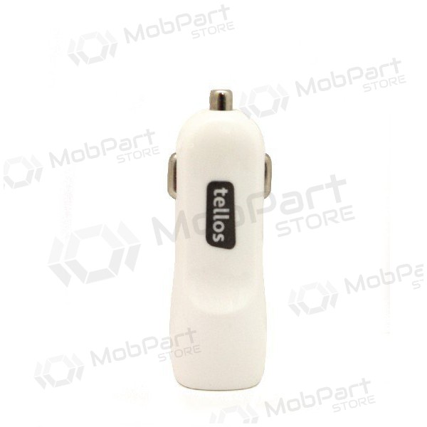 Carregador de carro Tellos C102 USB 1A (branco)
