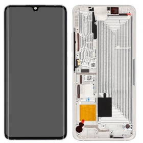 Xiaomi Mi Note 10 / Mi Note 10 Pro / Mi Note 10 Lite ecrã (branco) (com moldura) (service pack) (original)