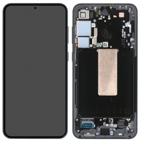 Ekranas Samsung S916 S23+ 5G su lietimui jautriu stikliuku e rėmeliu Graphite original (service pack)