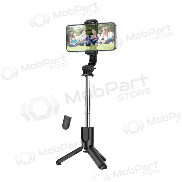 Bastão de selfie Hoco K17 Mini su trikojo funkcija preto