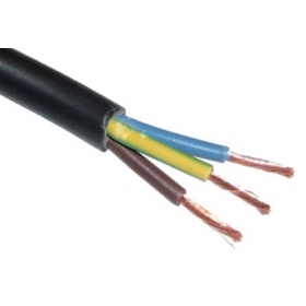 Cabo flexível Lietkabelis OMY 3x1.0 mm² de cobre PVC rolo de 100 m.