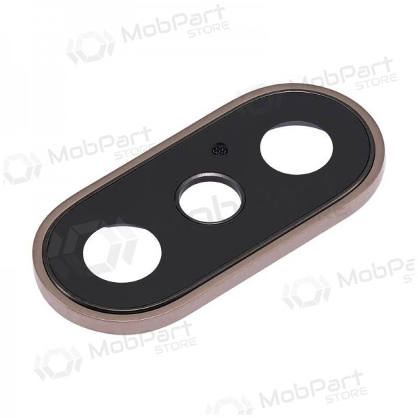 Apple iPhone XS / XS Max lente vidro da câmera (dourado) (com moldura) Apple iPhone XS / XS Max lente vidro da câmera (dourado) (com moldura)