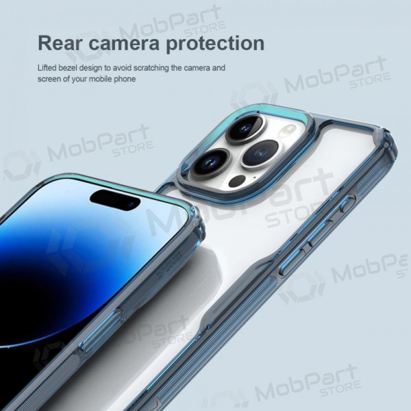 Apple iPhone 15 Plus capa „Nillkin Nature Pro“ (azul)