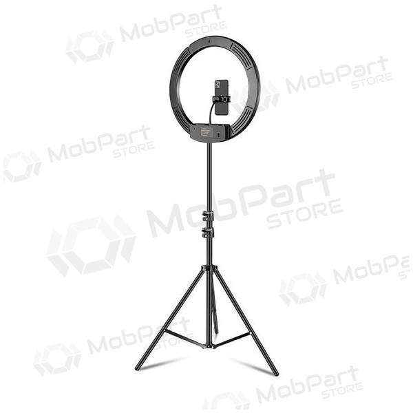 LED žiedinė lâmpada 45cm, su trikoju stovu iki 2.1m LED žiedinė lâmpada 45cm, su trikoju stovu iki 2.1m