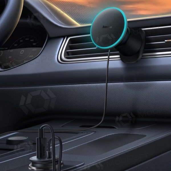 Automobilinis laikiklis-carregador Baseus CW01 MagSafe 15W preto C40141001111-00