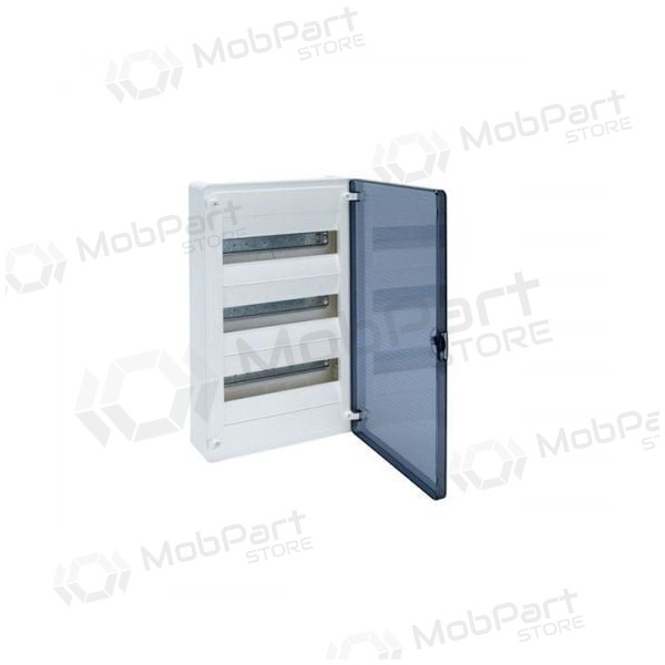 GOLF2 plastikinis virštinkinis skydelis VS312TD 3x12 mod. Hager (permatomos durelės, IP40)