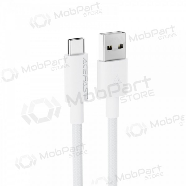 USB cabo Acefast C18-04 USB-A to USB-C 1.2m branco