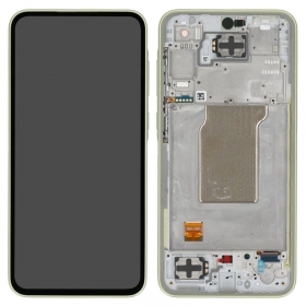 Ekranas Samsung A356 A35 5G su lietimui jautriu stikliuku e rėmeliu Awesome Lemon original (service pack)